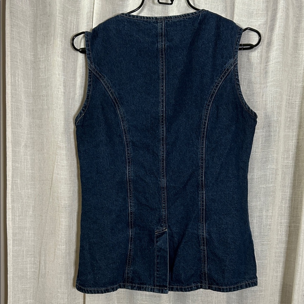 Commense Blue Denim Vest - Picture 4 of 13